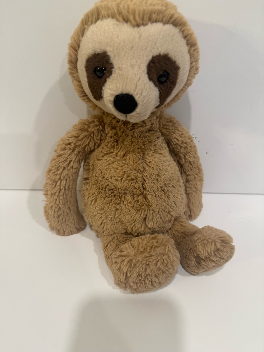Rare Retired Jellycat Bashful Sloth Medium Plush Stuffed Animal